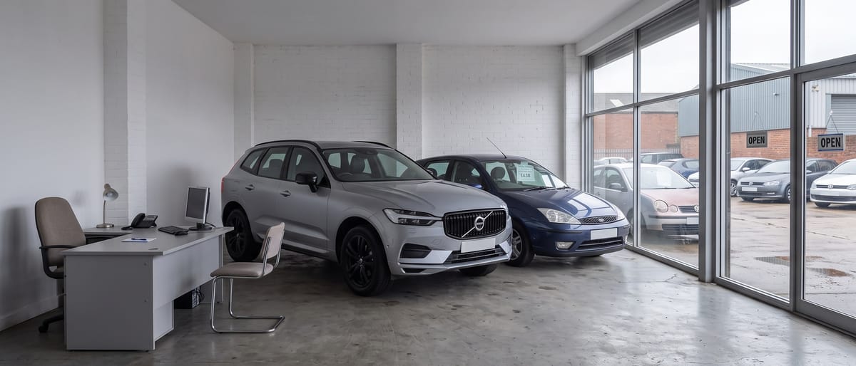 The Tyneline Automotive sales unit, where viewings begin