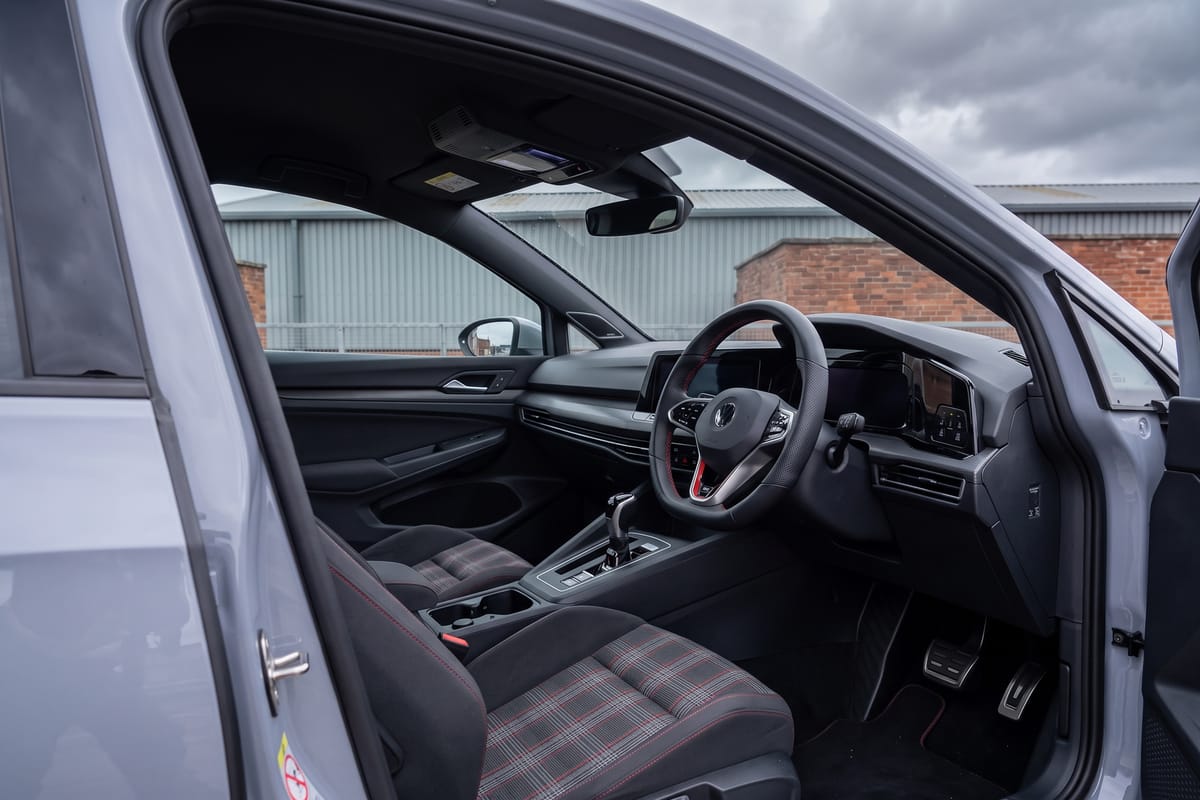 Volkswagen Golf GTI Clubsport DSG interior, looking across from the driver's side